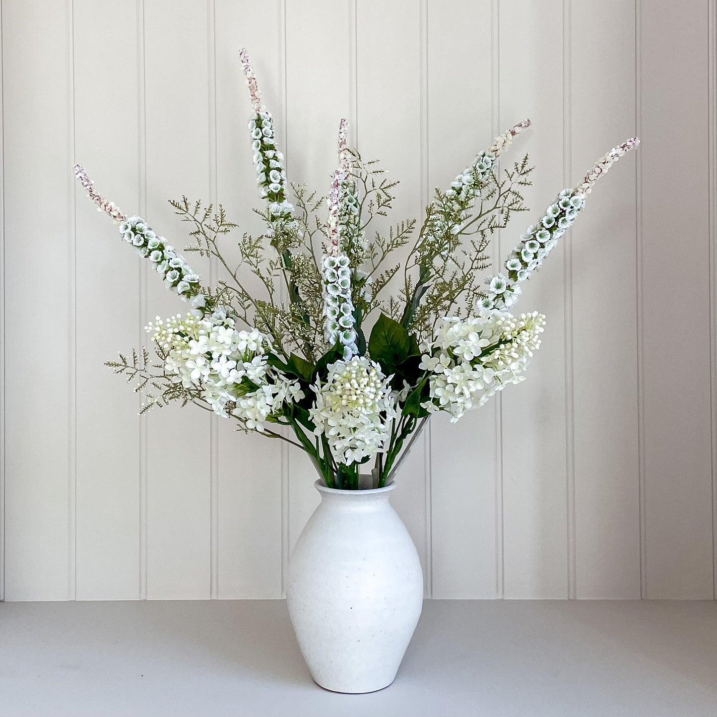 Faux White Foxtail Stem