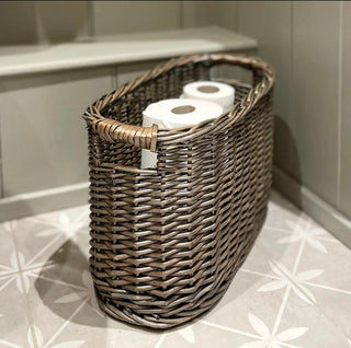 Oval Willow Loo Roll Holder