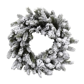 Oregon Snow Flocked Christmas Wreath 60cm